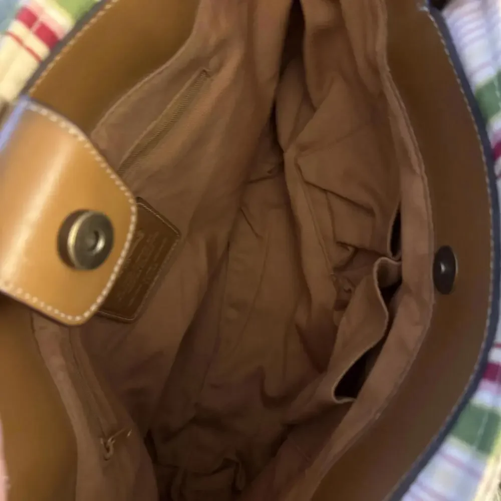 FOSSIL Straw Pink/Green Canvas Nautical Satchel Purse Preppy Cottage‎ Core